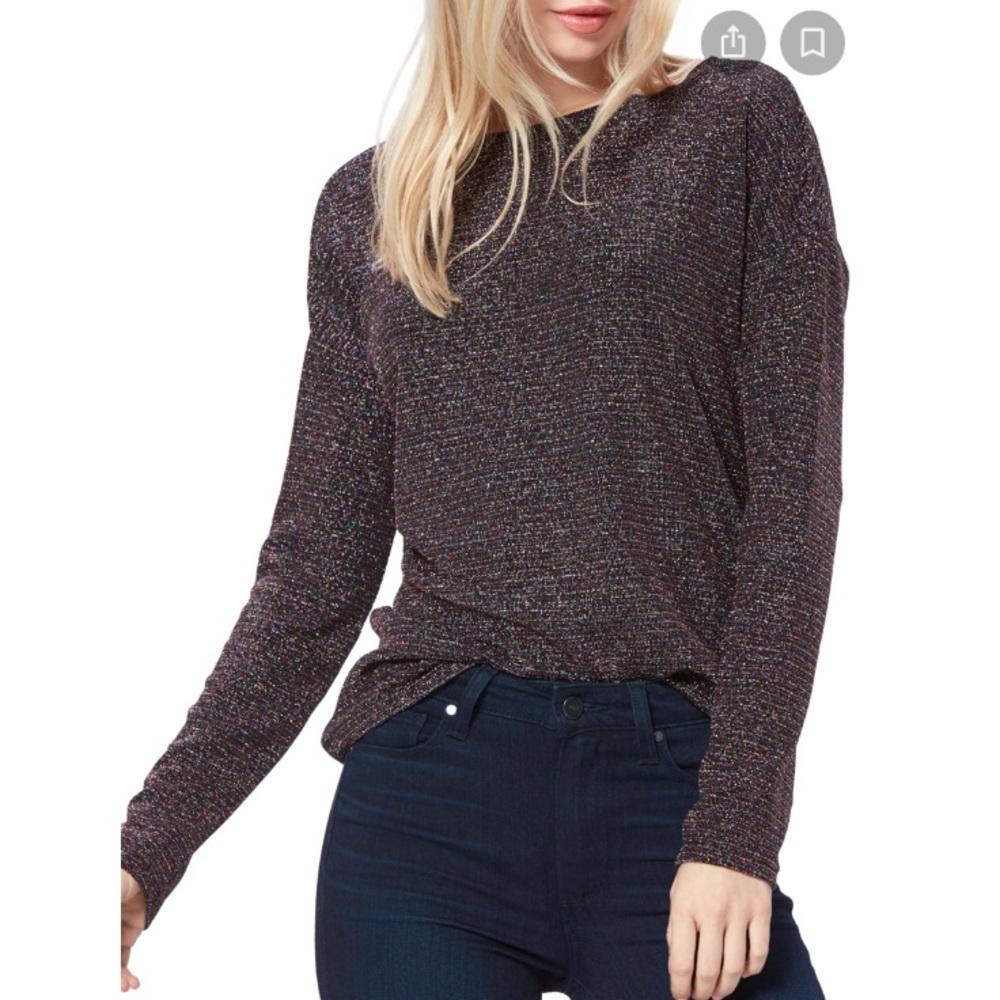 Paige metallic multicolor Celeste cutout sweater size M